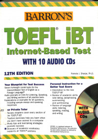 BARRON'S TOEFL IBT 
Internet-Based Test With 10 audio cgs