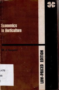 Economics in Horticulture