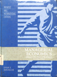 Managerial Economics Analysis and Strategy