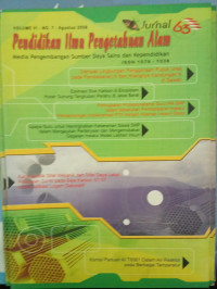 Jurnal Pendidikan Ilmu Pengetahuan Alam