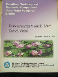 Keanekaragaman Makhluk Hidup : Konsep Variasi