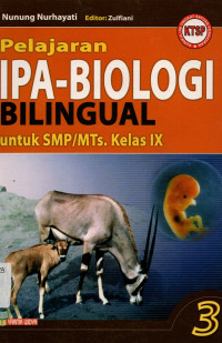 Pelajaran IPA Biologi Bilingual untuk SMP/MTS kelas IX Jilid 3