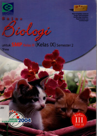 Sains Biologi untuk SMP kelas III (Kelas IX) semester 2 Jilid 3B