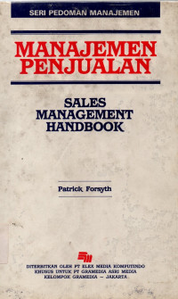 Manajemen Penjualan Sales Management Handbook