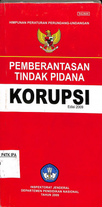 Pemberantasa Tindak Pidana Korupsi Edisi 2009