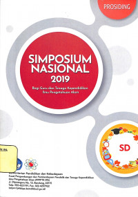 simposium nasional 2019 bagi guru dan tenaga kependidikan ilmu pengetahuan SD