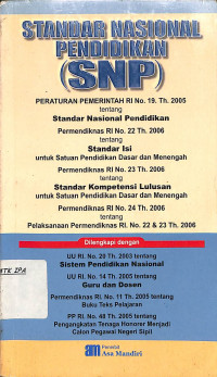 Standar Nasional Pendidikan (SNP)